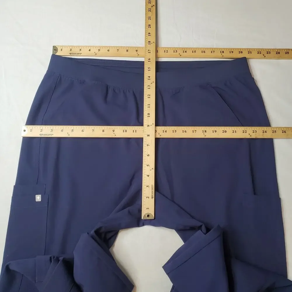 Figs Men's Size 3XL Axim Cargo Scrub Straight Leg Pants Blue T2001